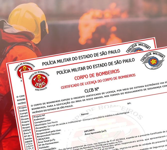 Cerificado de Licença e Auto de Vistoria de Bombeiros